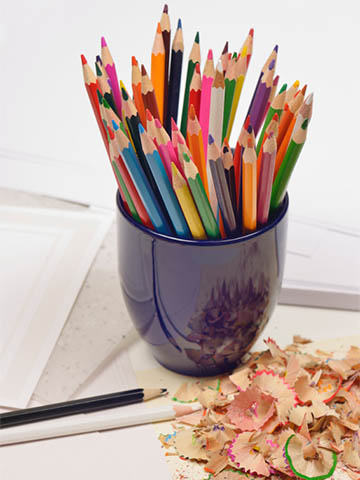 colored pencils