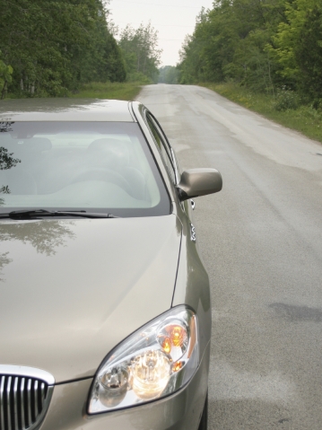 Car and a summer road