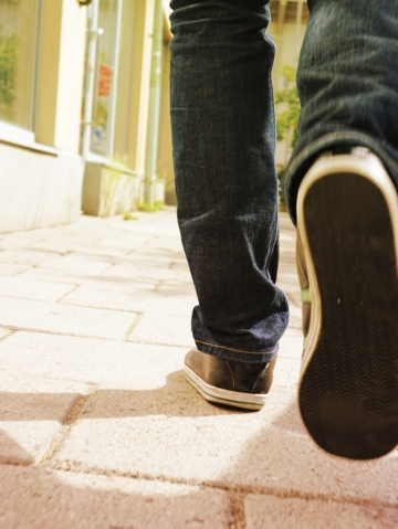 Pedestrian on street