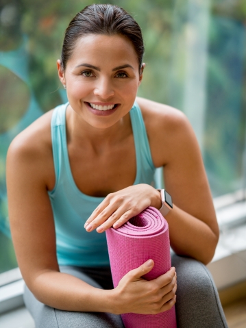 Happy Woman at the Gym