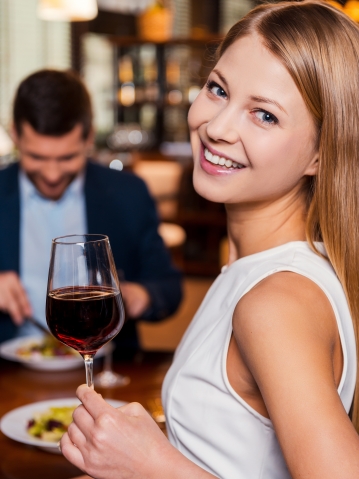 Enjoying time in Restaurant