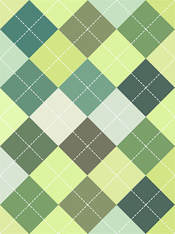 green argyle pattern