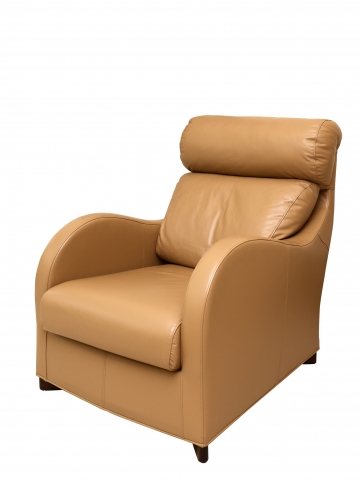 Beige Armchair Isolated