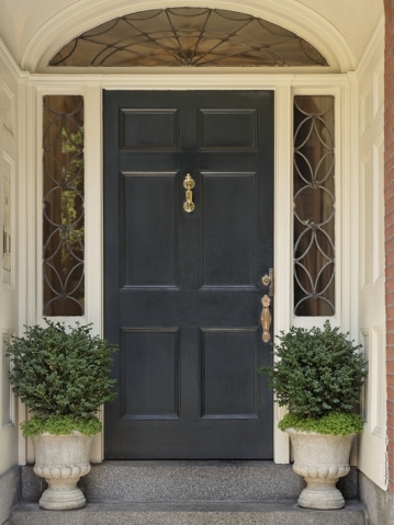 Architectural Detail on a Front Door 