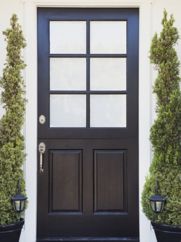 Front door of an upscale home